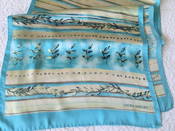 Laura Ashley Vintage Spearmint Pure Silk/Twill Si… - image 10