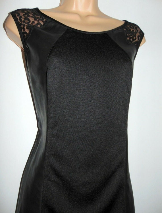 slim fit dress slacks Latte Lace Faux Leather Corset Mini Dress main image 0
