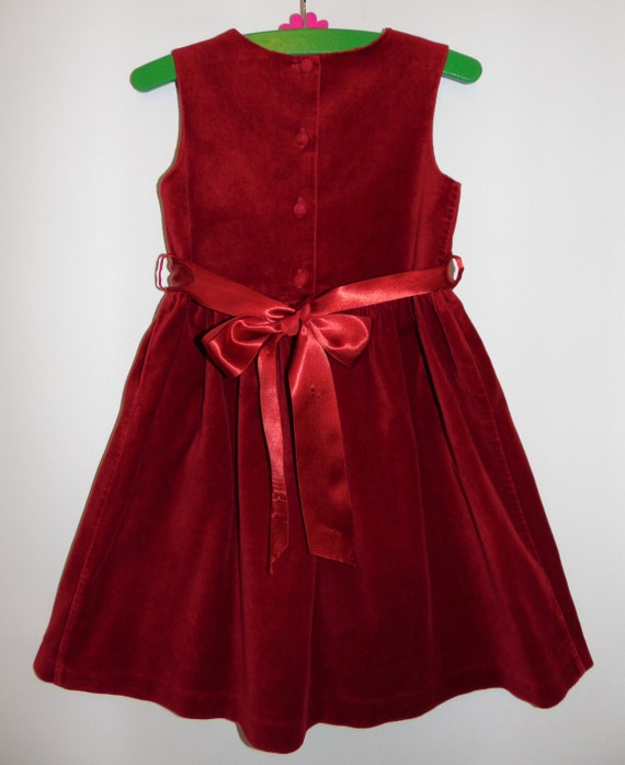 deep red velvet dress