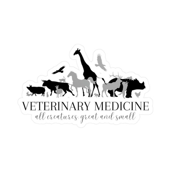 Veterinärmedizin Vinyl Aufkleber