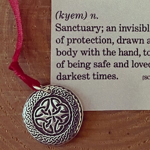 Celtic Knot Pendant, CAIM Symbol, Wax Seal Jewelry