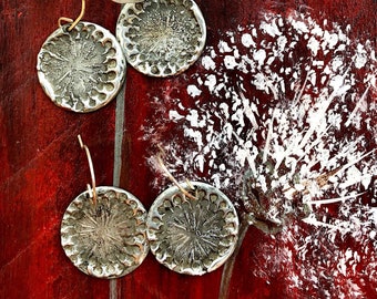 Soldered Make A WISH / Dandelion Earrings