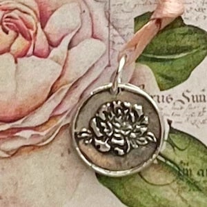 Rose Jewelry, Silver Rose Pendant, Meaningful Jewelry