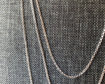 Sterling Silver 1.4mm Rolo Necklace