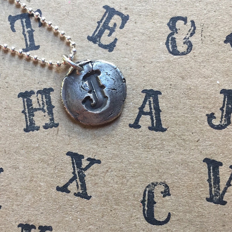 Personalized & Custom Initial .999 Fine Silver Letter | Etsy