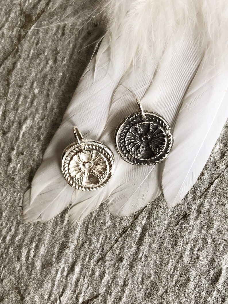 Angel Jewelry Guardian Angel Charm in Fine Silver Bridesmaid Gift