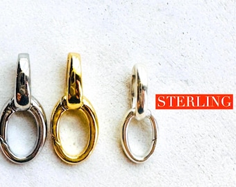 Charm Holder, X LINK clasp, Charm Holder Necklace, Hinge Clip, Bag Charms
