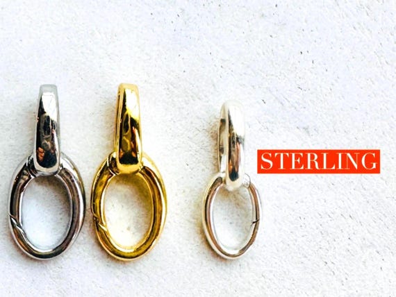 Charm Holder, X LINK Clasp, Charm Holder Necklace, Hinge Clip, Bag