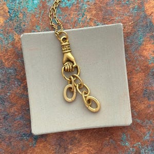 Gold Charm Holder, Purse Charm Holder, Charm Necklace