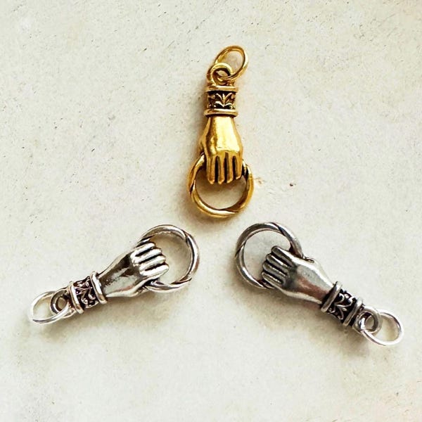 Hand Charm / Hold on to HOPE Pendant