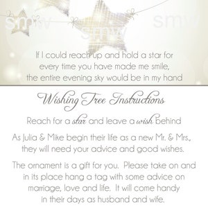 Silver Wedding Wish Tree with Wedding Favors Winter Wedding Wedding Guest Book image 5