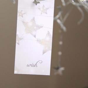 Wish Tags, Wedding Wish Cards, Wish Tree Cards, Wedding Favor Tags SET of 15 tags image 2