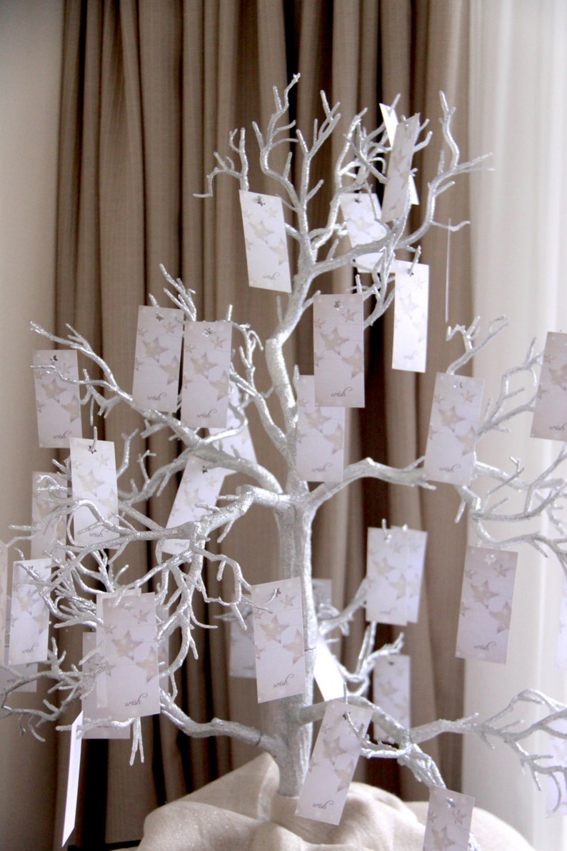 Wish Tags, Wedding Wish Cards, Wish Tree Cards, Wedding Favor Tags SET of 15 tags image 3