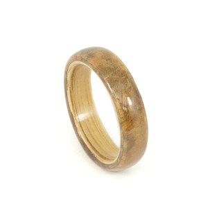 Bent Wood Rings, Oak & Elm Burl, Mens Wood Rings, Womens Wood Rings, Wood Engagement Rings, Wood Wedding Bands, Wooden Rings, Unique Rings