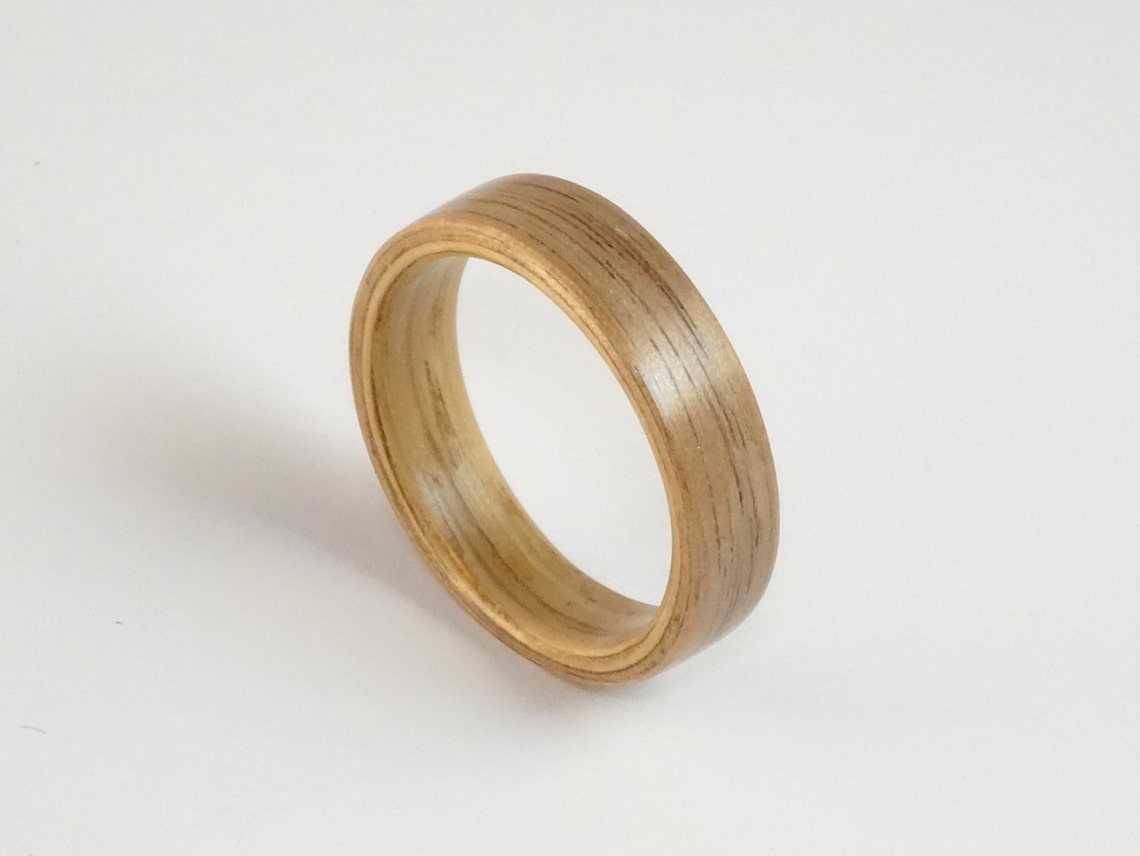 Bent Wood Ring Oak and Walnut Made to Order in Any UK or US Etsy