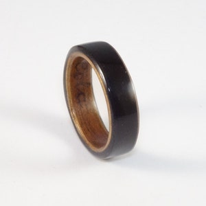 Bent Wood Ring, Wooden Ring, Wood Rings For Men, Wood Rings For Women, Wood Wedding Rings, Mens Wedding Bands, Black Tulip and Shedua image 3