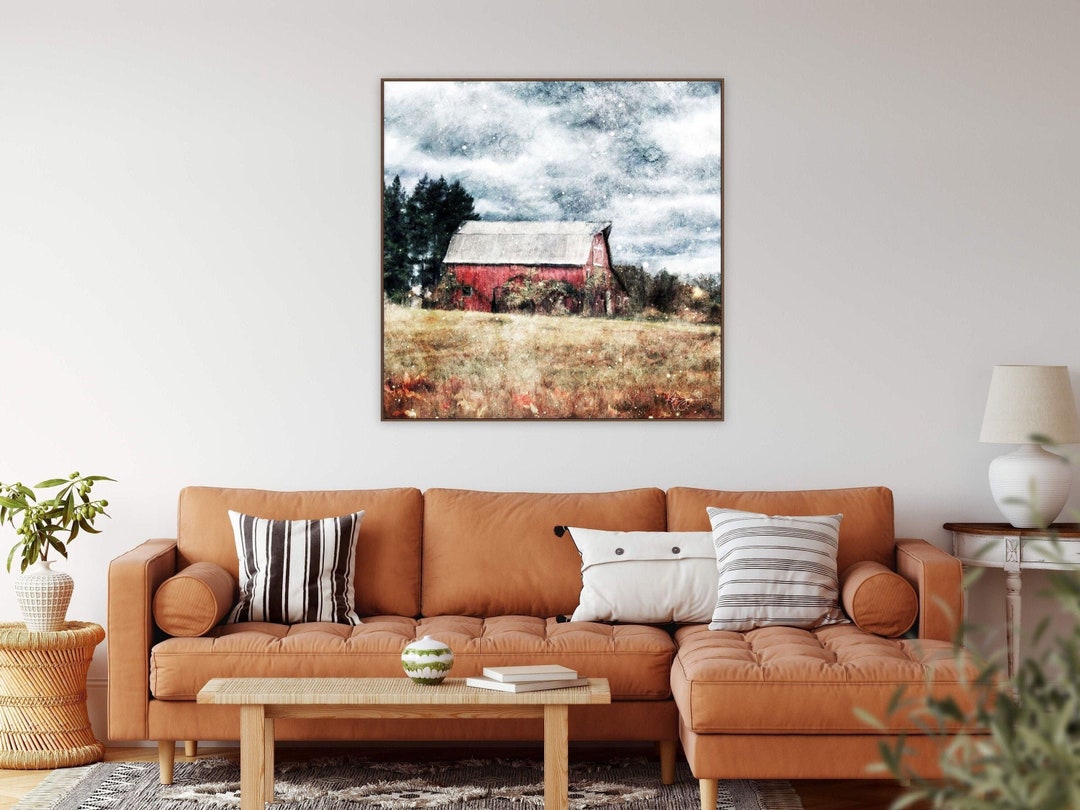 Red Barn Farm House French Country Antique Vintage Cute Wall - Etsy