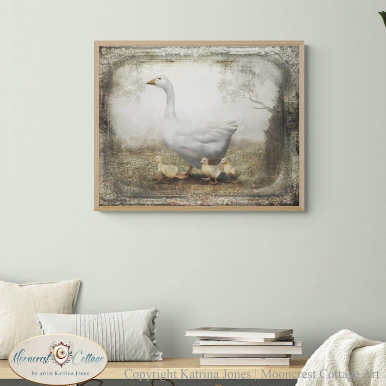 Mother Goose French Country Vintage Art Print