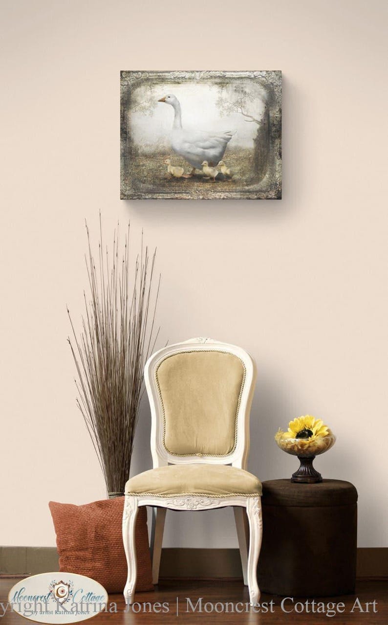 Mother Goose French Country Vintage Art Print