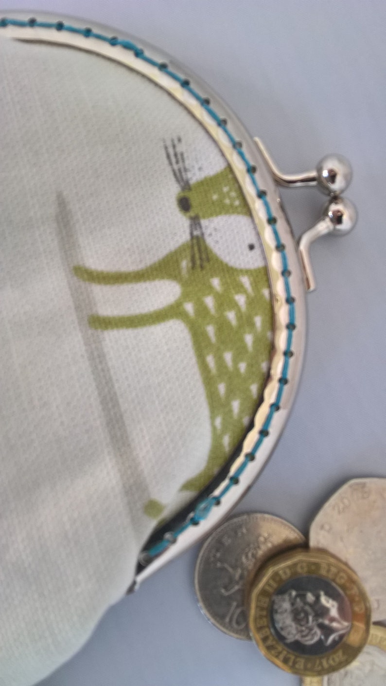 Money Pouch Birthday Gift Headphone Pouch Foxy Fabric Purse Fox Coin Purse Framed Purse Fox Small Money Purse