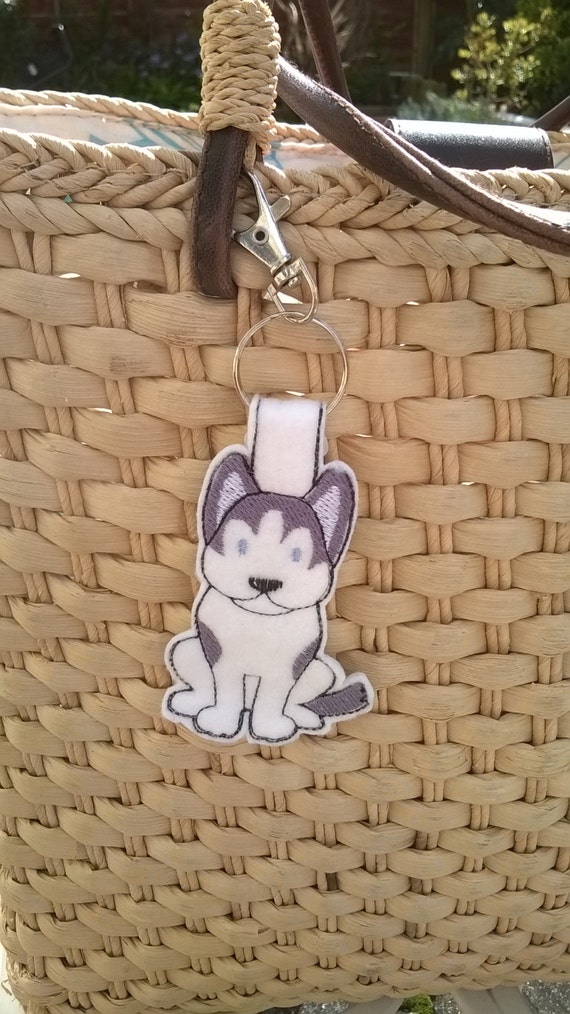 Husky Keyring Husky Keychain Husky Bag Charm Husky Key Etsy