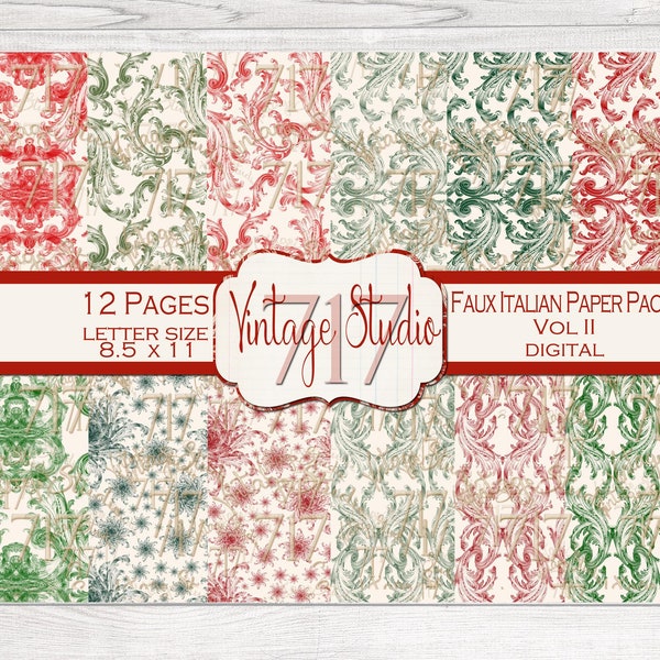 Faux Italian Paper Pack Vol 2 DIGITAL,