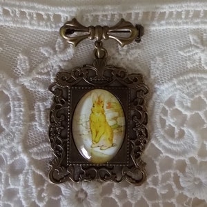 Peter Rabbit, Beatrix Potter, Cameo Brooch, Easter, Birthday, Shower, Ostara or Anytime, Gift Giving Ready, For Your Timeless Style!