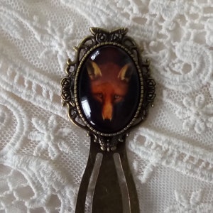 Reynard the Fox, Vintage Painting ca. 1800 (Philip Reinagle) Reproduction in Cameo Bookmark, Inspired Gift, Timeless!