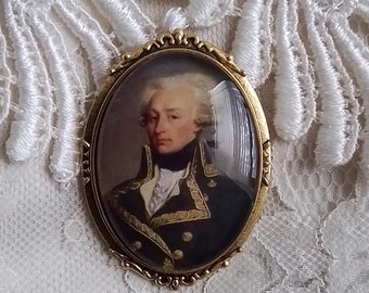 Marquis de La Fayette, Lafayette, DAR Brooch, Revolutionary War, Continental Army, General Lafayette, DAR Gift, Gift Giving Ready, Timeless!