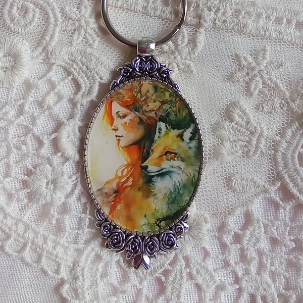 Victorian Fox Purse Charm, Fox Lover Gift, Purse Jewelry, Keychain, Nature Lover Gift, Fox Decor, Fox Totem, Gift Giving Ready, Timeless!