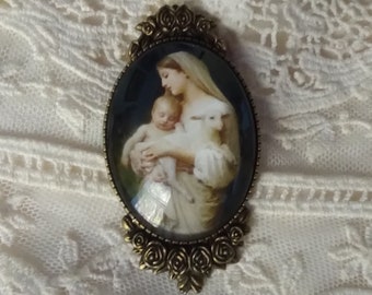 L’Innocence Cameo Brooch, Bouguereau, ca. 1893, Give the Gift of Fine Art, Easter, Christmas, Mothers Day, Birthday, Timeless Gift of Art!