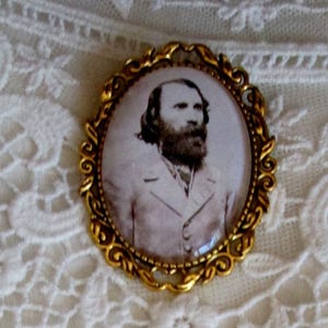 General A. P. Hill, Jr., Historical Brooch, Little Powell, Ambrose Powell Hill Cameo Brooch, CSA, Civil War Jewelry Brooch, Reenactor Gift!
