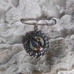 Vintage Americana Cameo Brooch: Patriotic Jewelry, DAR, Memorial Gift, Wonderful Gift, Fine Art Jewelry, For Your Timeless Style! image 14