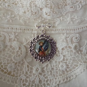 Vintage Americana Cameo Brooch: Patriotic Jewelry, DAR, Memorial Gift, Wonderful Gift, Fine Art Jewelry, For Your Timeless Style! image 10
