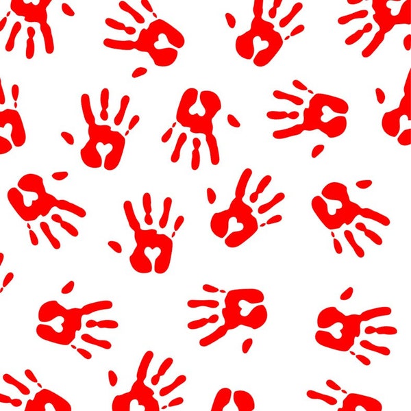 Handprints Stencil Etsy