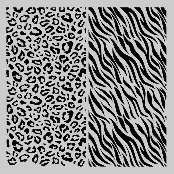 Animal Print Stencil - Etsy