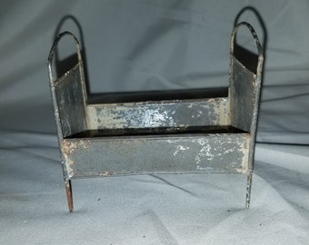 antique metal doll bed