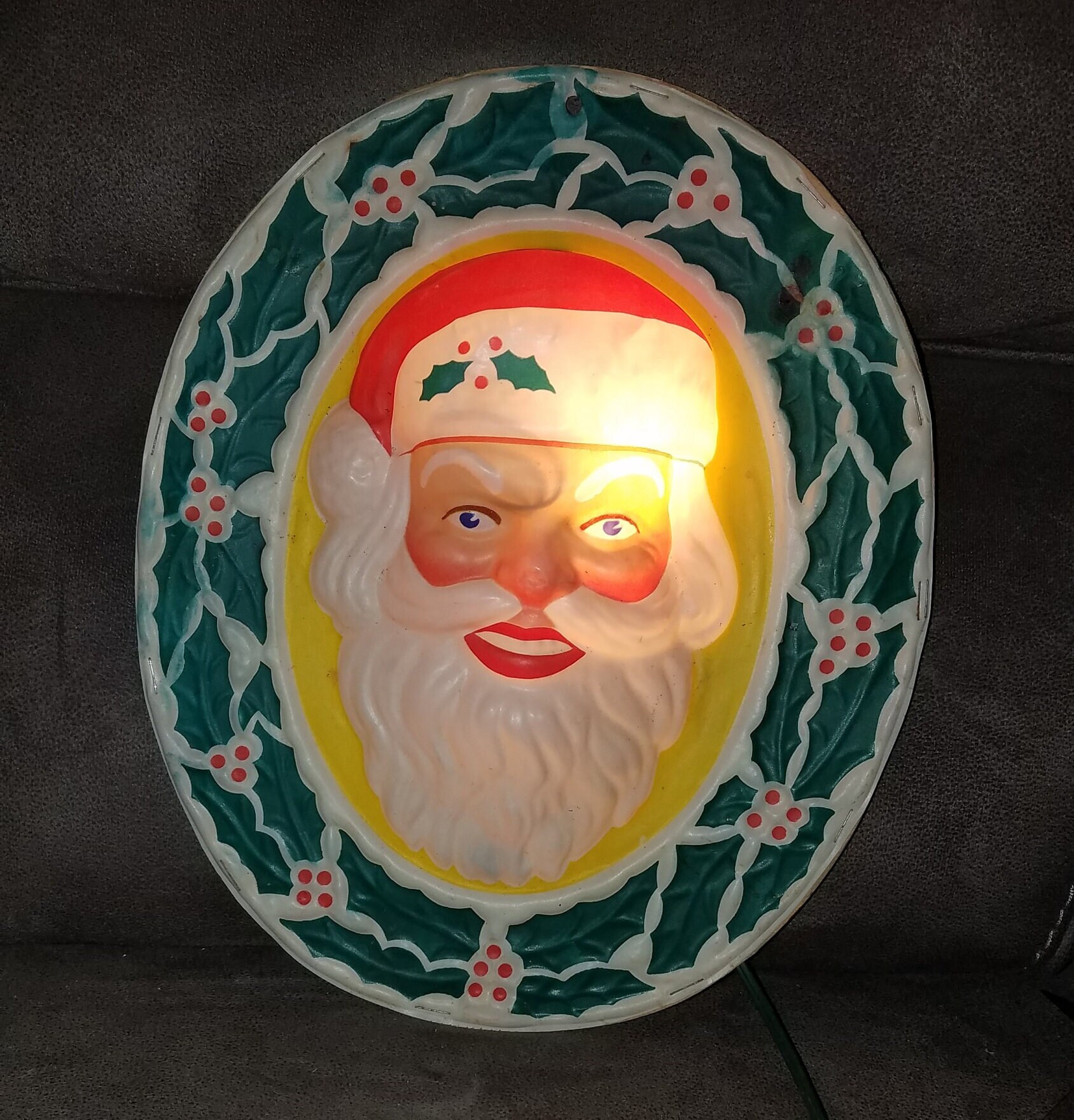 Vintage Santa Light - Etsy Vintage Santa Light - Etsy