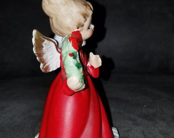 その他 ANGEL CHJMPAGNE Holiday Edition RED Napco Christmas Figurines Angel - Etsy