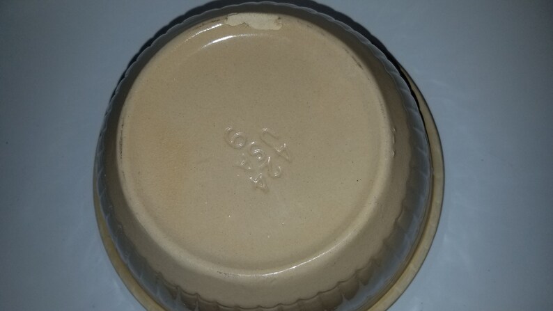 Vintage Blue Band Bowl USA 424 #4
