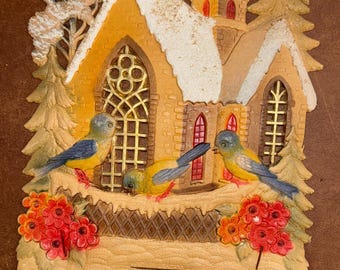 West Germany Die Cut Advertising Calendar W/Birds