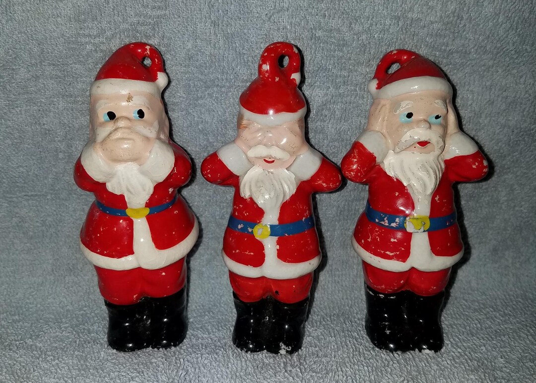 Vintage See No Evil, Hear No Evil, Say No Evil Figurines - Etsy