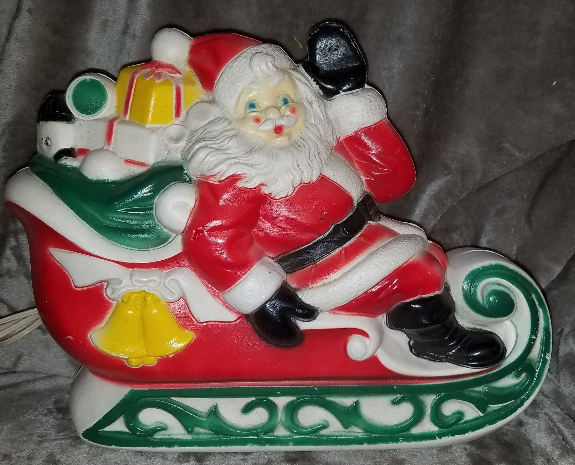 Flipping Houses Agreementvintage Blow Mold Santa Sleigh And Reindeer - 11pghn1