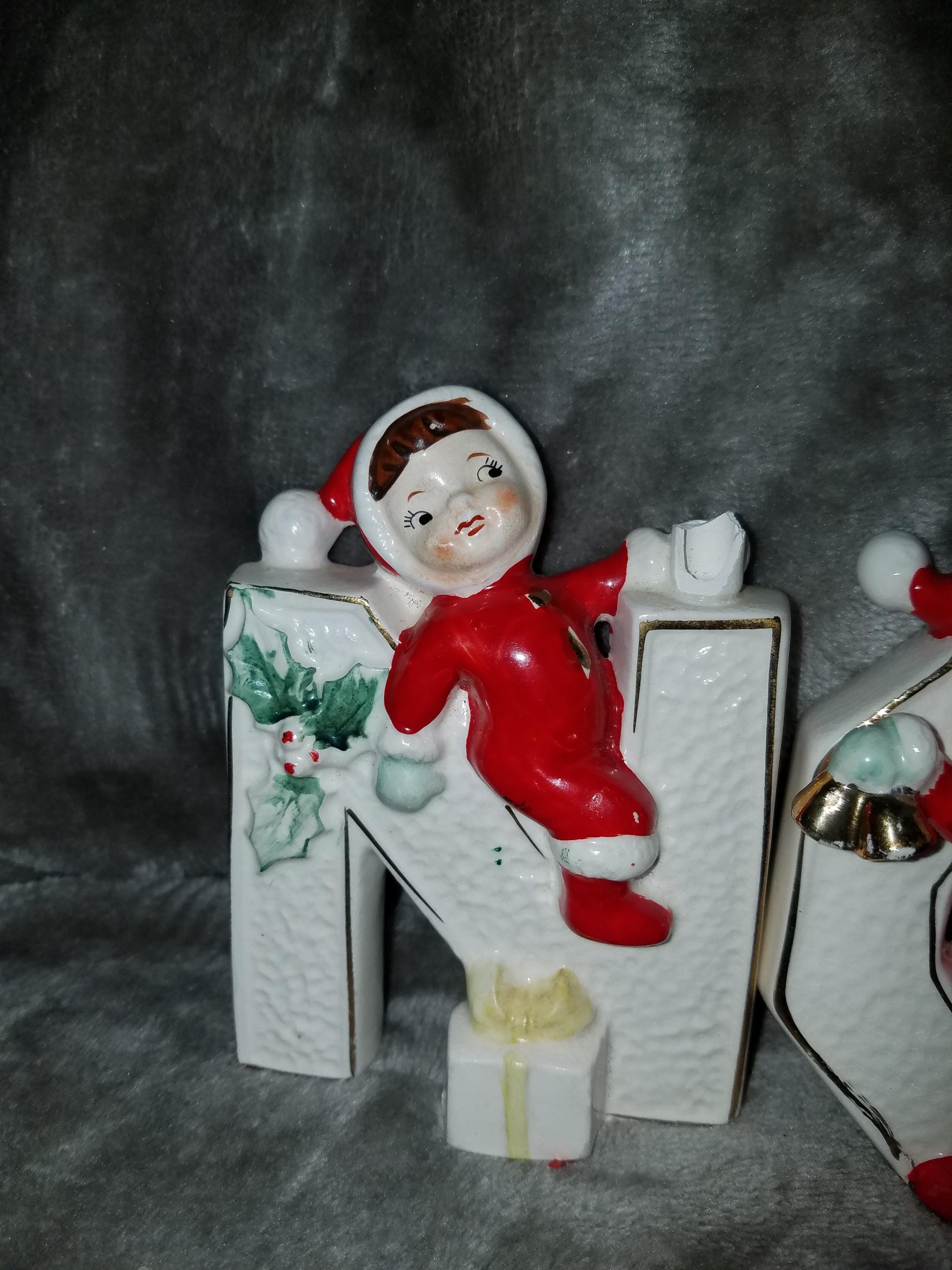 Vintage Christmas NOEL Candle Holders - Etsy