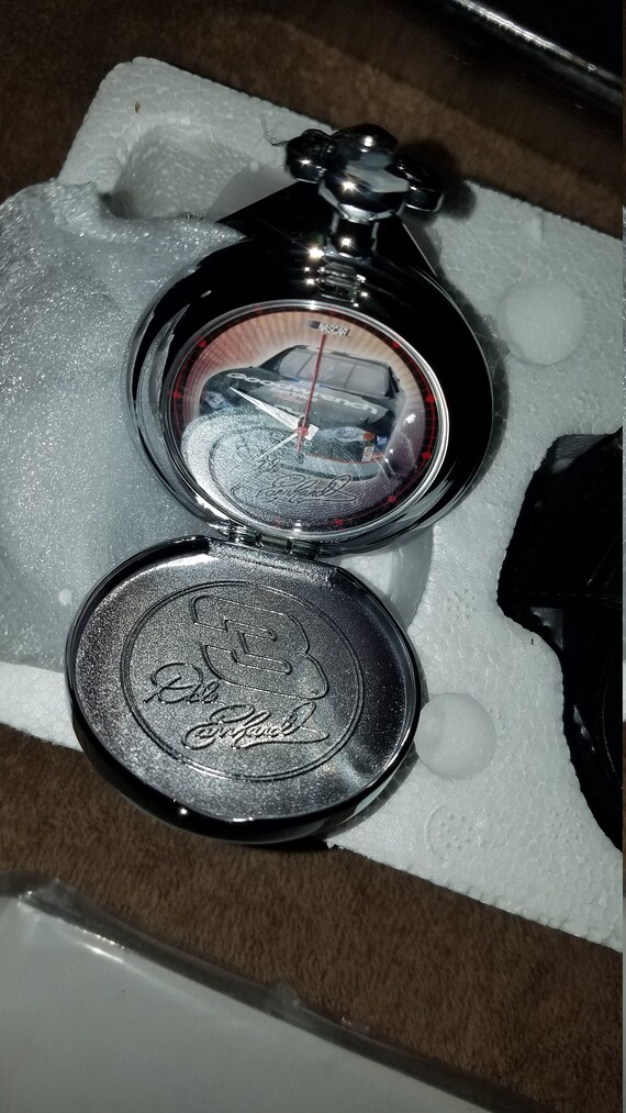 Franklin Mint Nascar 3 Dale Earnhardt Pocket Watch Etsy