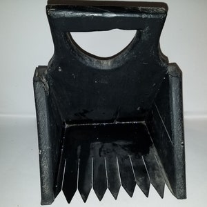Primitive Wooden Black Cranberry Scoop