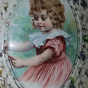 Vintage Victorian Celluloid Front Cover of Photo Album (Wall Hanging)