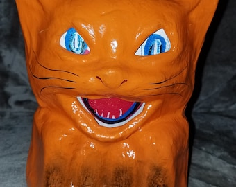 Paper Mache Halloween Cat