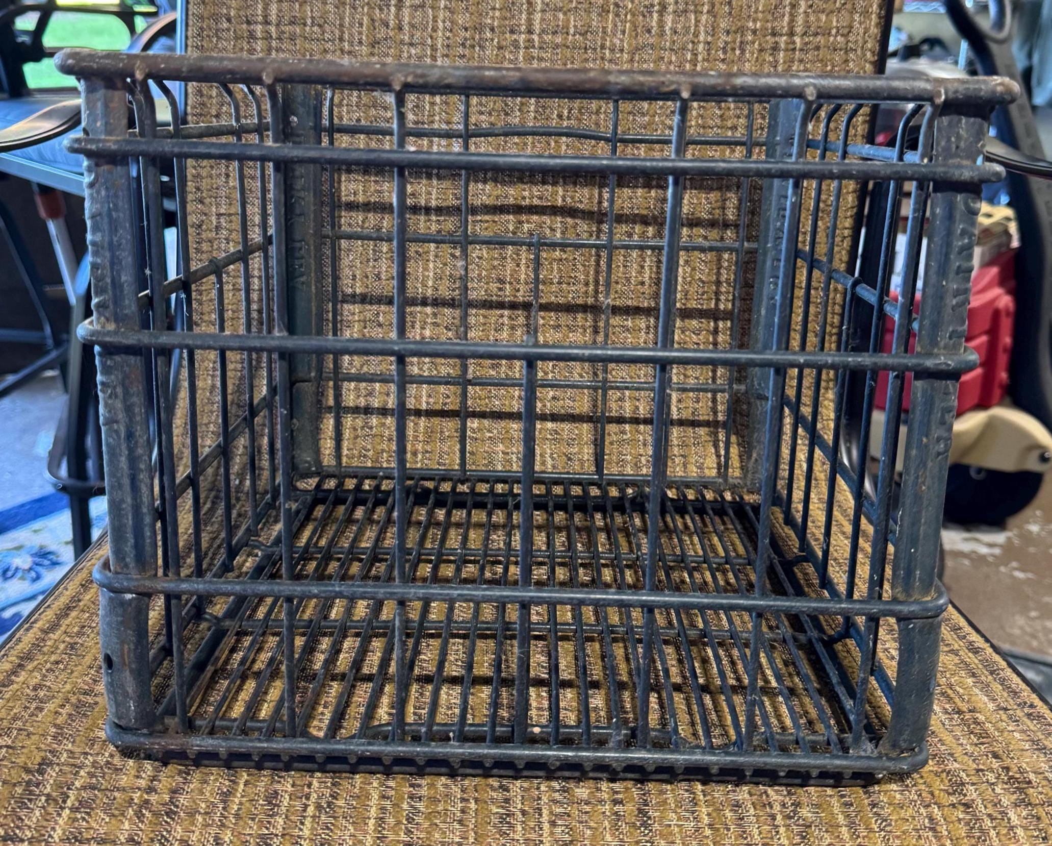 Antique Wire Crate - Etsy