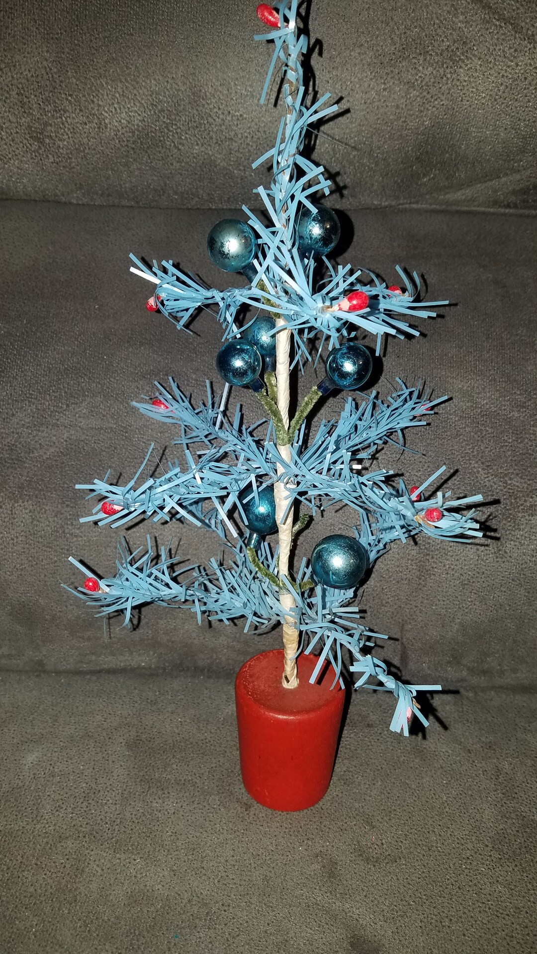 Vintage Blue Christmas Tree - Etsy